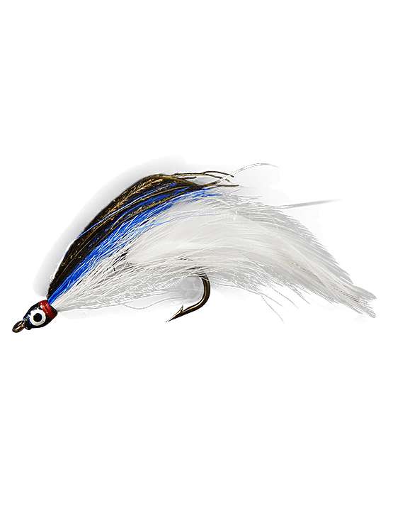 Pike Fly-White/Blue
