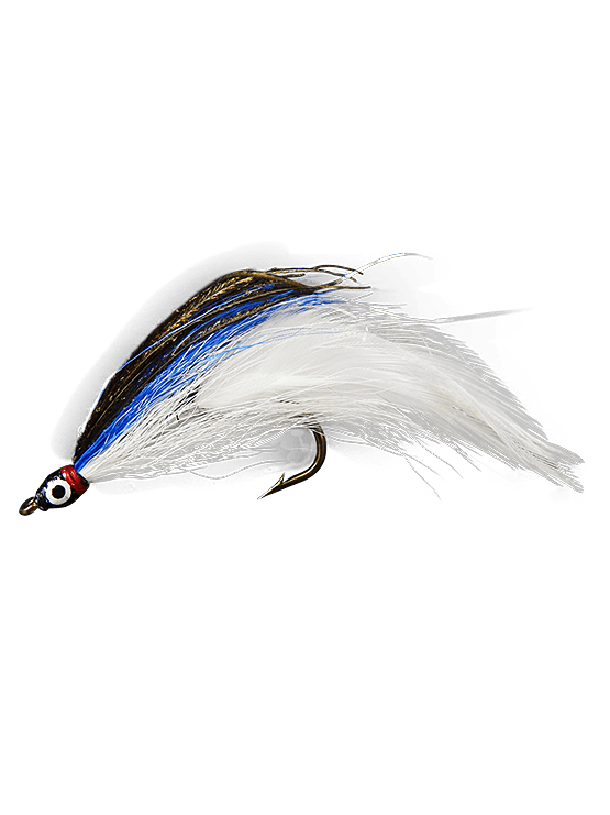 Pike Fly-White/Blue